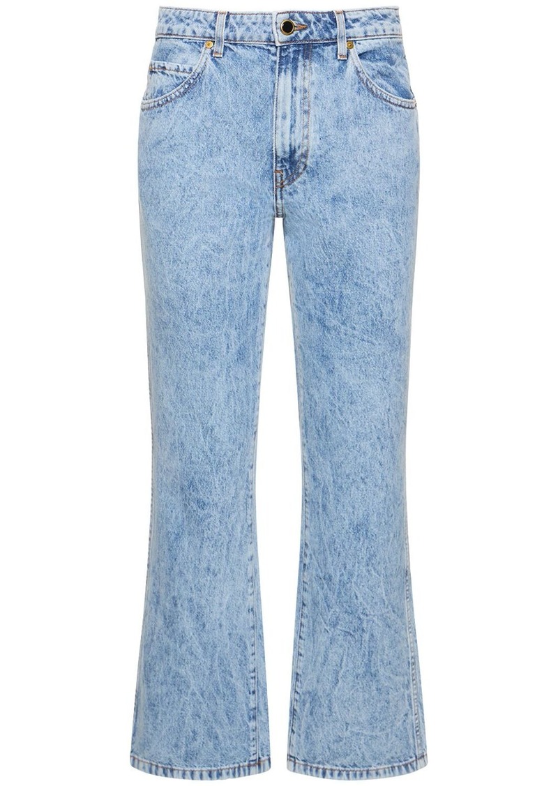 Khaite Vivian New Bootcut Flare Cotton Jeans