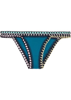 Kiini Flor crochet-trimmed bikini briefs
