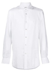 Kiton button-up linen shirt