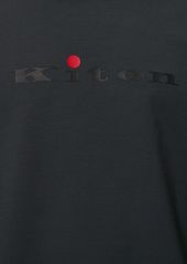 Kiton Cotton Blend Logo Sweatshirt