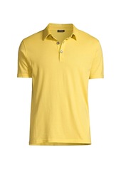 Kiton Cotton-Blend Polo T-Shirt