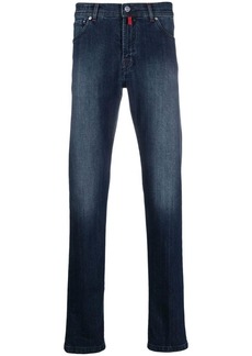 Kiton dark-wash straight-leg jeans