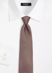 Kiton Floral Check Silk Tie