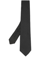 Kiton geometric-pattern silk tie