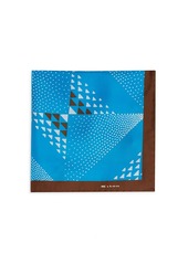 Kiton Geometric Silk Pocket Square