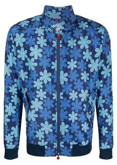 Kiton graphic-print bomber jacket