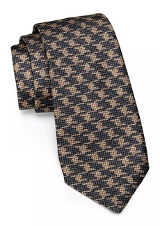 Kiton Houndstooth Silk Tie