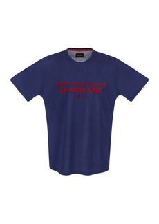 KITON Cotton T-shirt with print