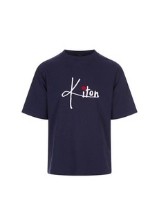 KITON Dark T-Shirt With Kiton Signature