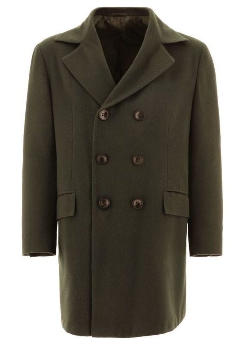 KITON Double-breasted cashmere coat