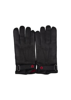 KITON Leather and Cashmere Gloves