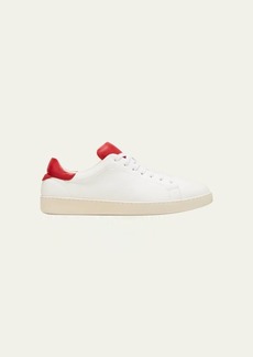 Kiton Men's Bicolor Leather Low-Top Sneakers