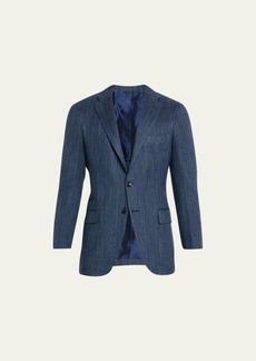 Kiton Men's Cashmere-Blend Tic Sport Coat