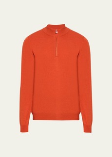 Kiton Men's Cashmere Half-Zip Sweater