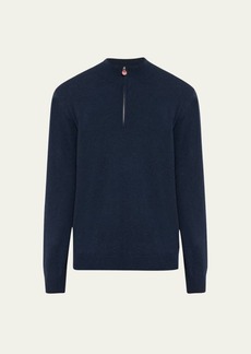 Kiton Men's Cashmere Half-Zip Sweater