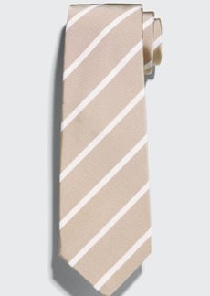 Kiton Men's Diagonal Stripe Silk Tie
