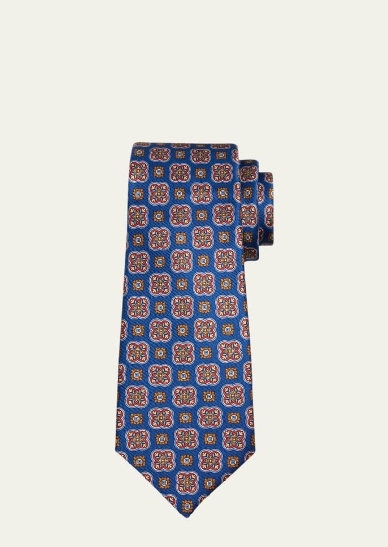 Kiton Men's Medallion Silk Tie