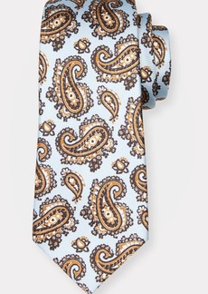Kiton Men's Paisley-Print Silk Tie