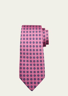 Kiton Men's Silk Medallion-Print Tie