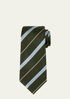 Kiton Men's Silk Multi-Stripe Tie