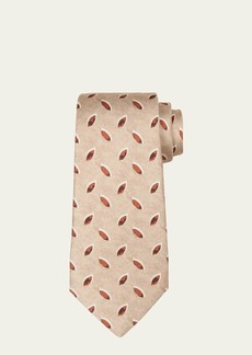 Kiton Men's Silk Teardrop-Print Tie