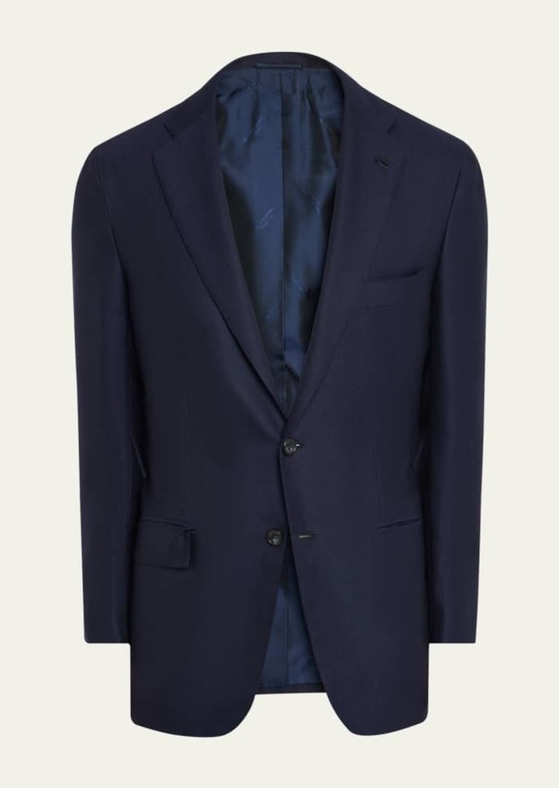 Kiton Men's Solid Cashmere Blazer