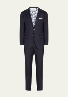 Kiton Men's Solid Wool Twill Suit