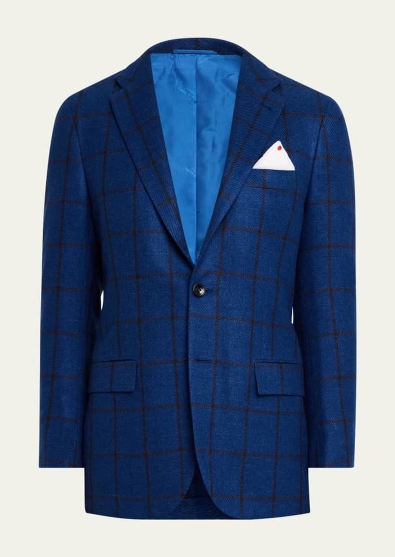 Kiton Men's Windowpane Sport Coat