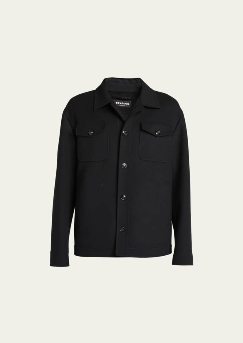 Kiton Men's Wool-Cashmere Shirt Jacket