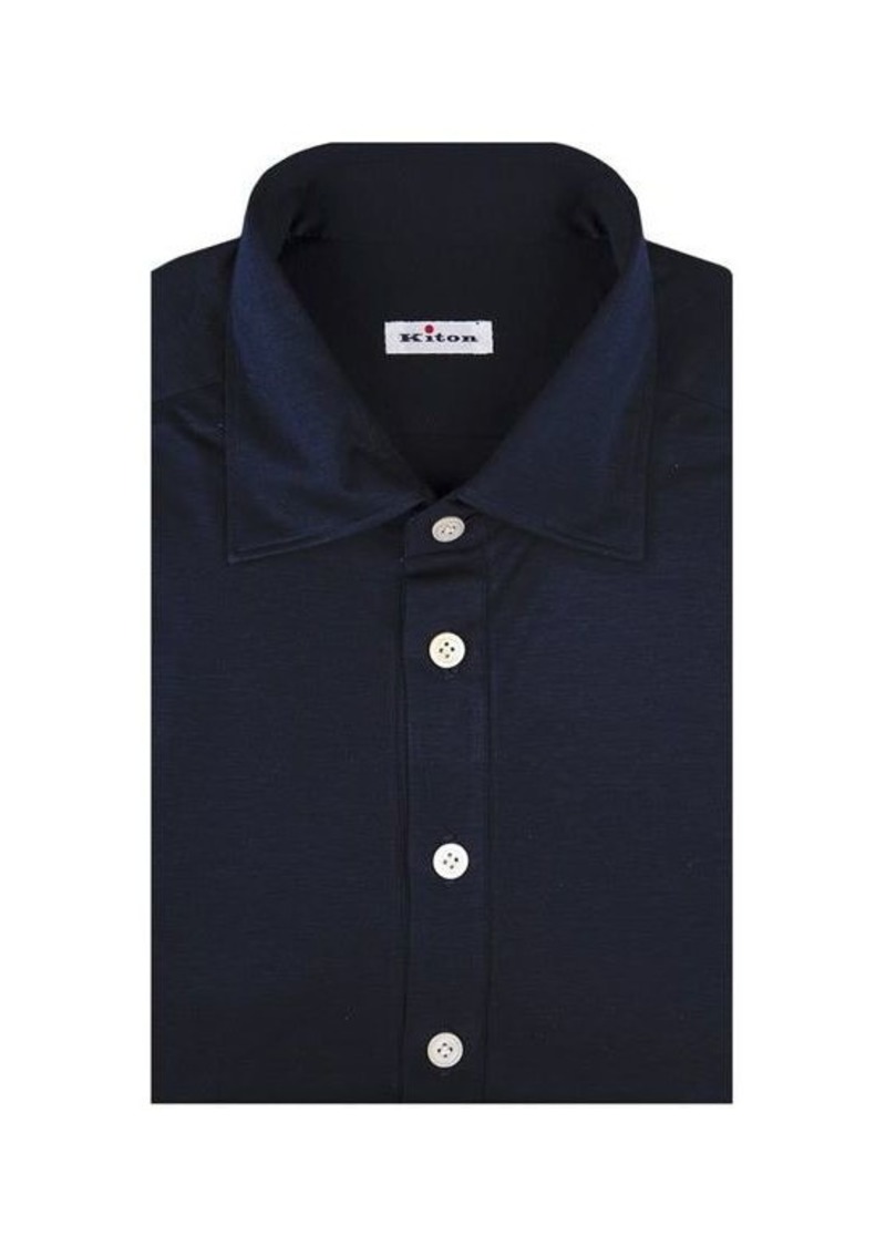KITON Night Cotton Polo Shirt