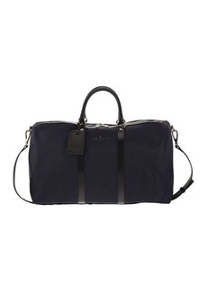 KITON Nylon weekend bag with leather details