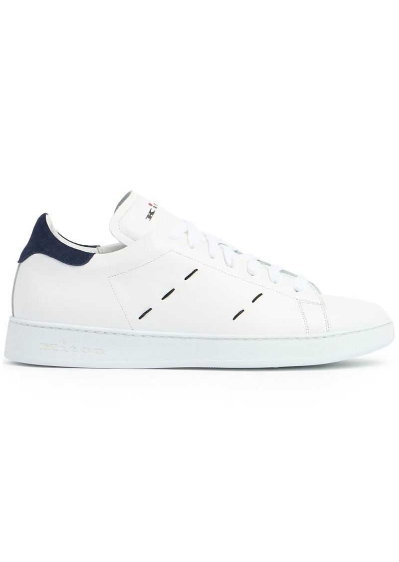 Kiton Leather Low Top Sneakers