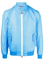 Kiton linen-feel lightweight jacket