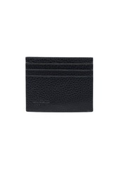 Kiton logo-print leather cardholder