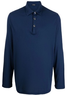 Kiton long-sleeve polo shirt