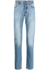 Kiton mid-wash straight-leg jeans