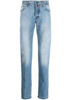 Kiton mid-wash straight-leg jeans