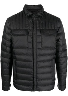 Kiton padded quilted shirt jacket