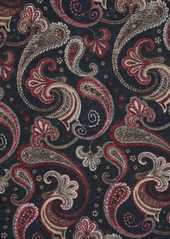 Kiton paisley-print frayed-trim scarf