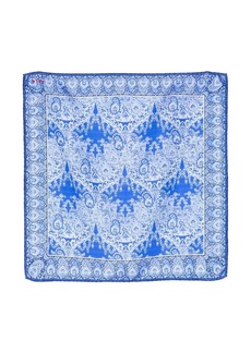 Kiton paisley-print silk handkerchief