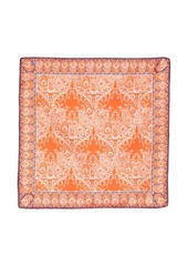 Kiton paisley-print silk handkerchief