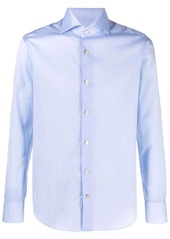 Kiton plain-weave long-sleeve shirt