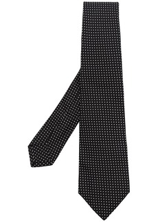 Kiton polka dot-print silk tie