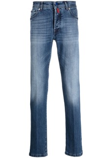 Kiton slim-cut cotton jeans
