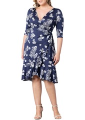 Kiyonna Flirty Flounce Wrap Dress