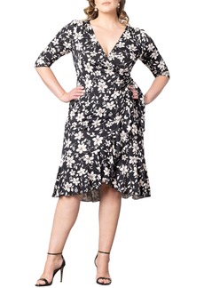 Kiyonna Flirty Flounce Wrap Dress