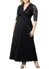 Kiyonna Maria Lace Evening Gown