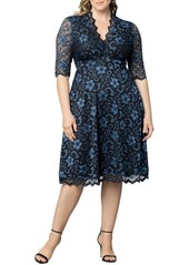 Kiyonna Mon Cheri Lace Cocktail Dress