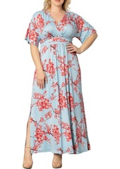 Kiyonna Vienna V-Neck Maxi Dress