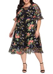 Kiyonna Wildflower Embroidered Dress